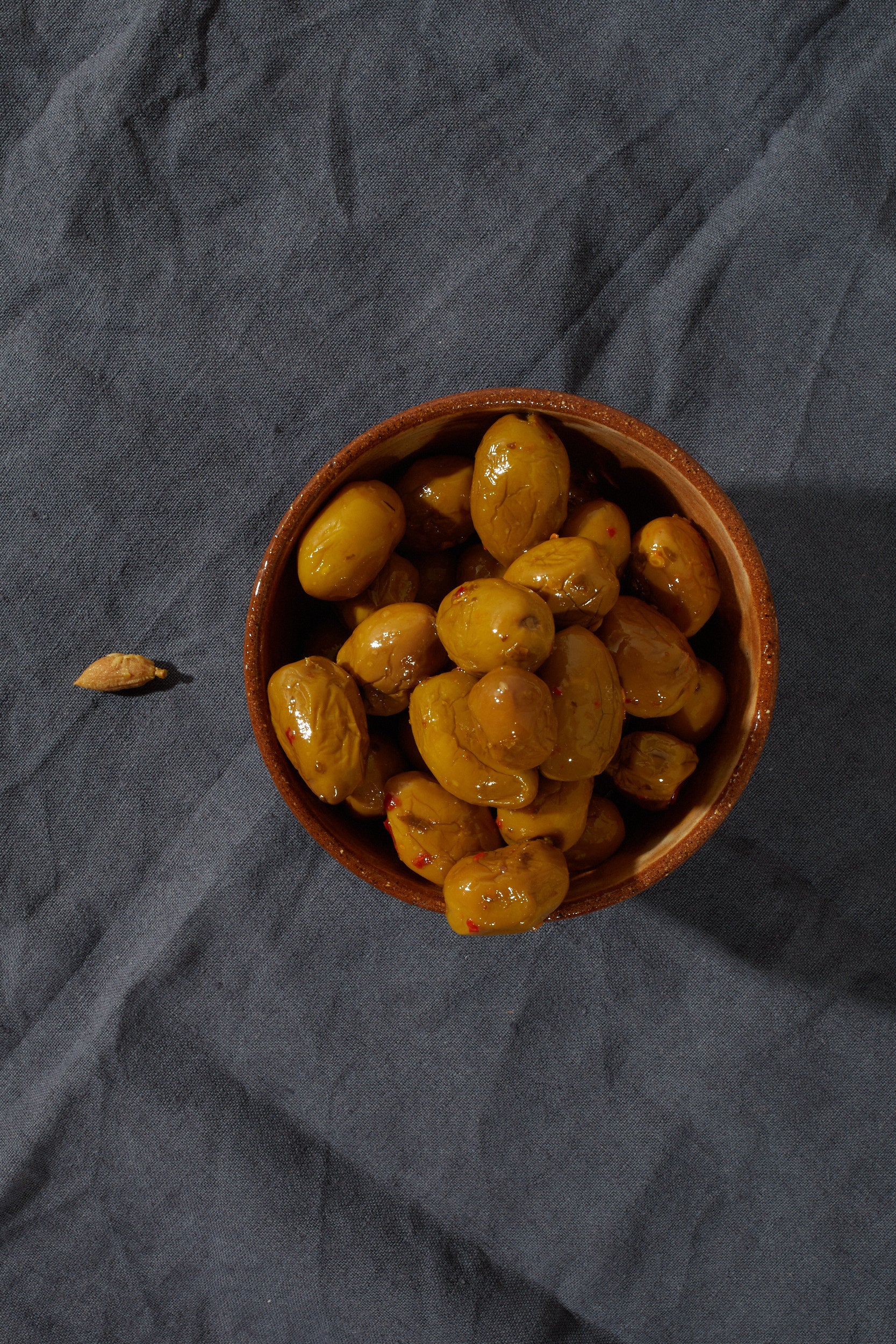 Olive Verdi Intere in Salamoia - Varietà: Nocellara Etnea 300g